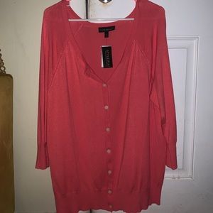 Lane Bryant high quality plus-sized cardigan in pink. Brand new with tags.